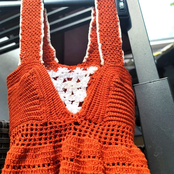 Crop top crochet strech / Size S /M. I DO NOT ACCEPT RETURNS - Picture 5 of 6